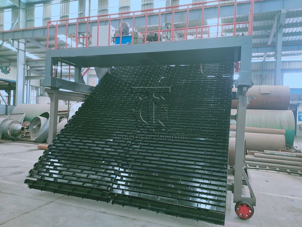 90m/H Chain Plate Type Compost Turner Pupuk Organik Mesin Fermentasi Limbah