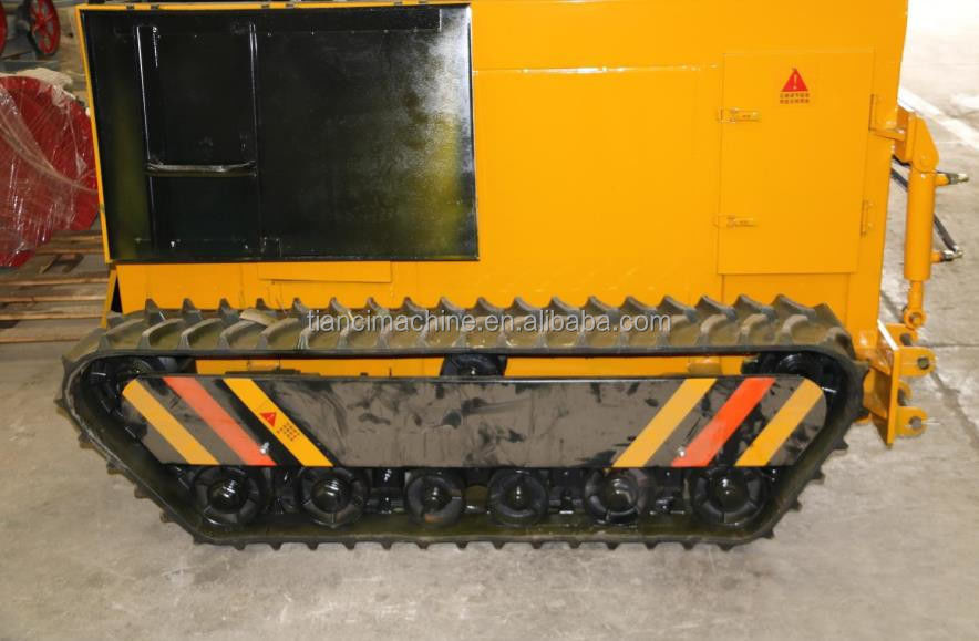 Diesel Crawler Type Compost Turner Machine 500-1800m3/h Kapasitas Pengolah Fermentasi Baja Organik