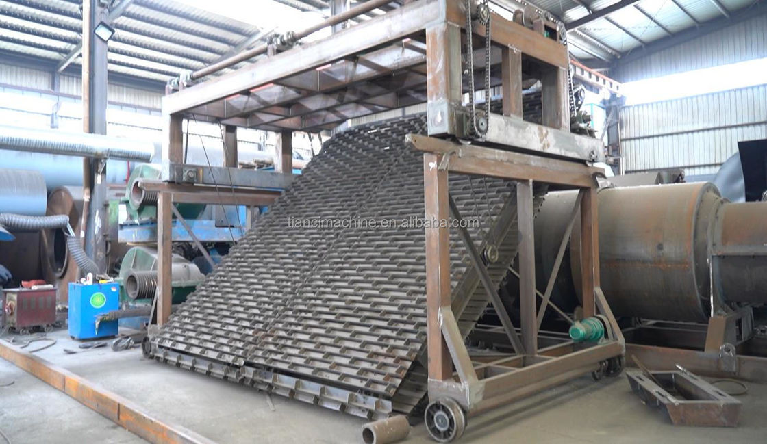 90m/H Chain Plate Type Compost Turner Pupuk Organik Mesin Fermentasi Limbah