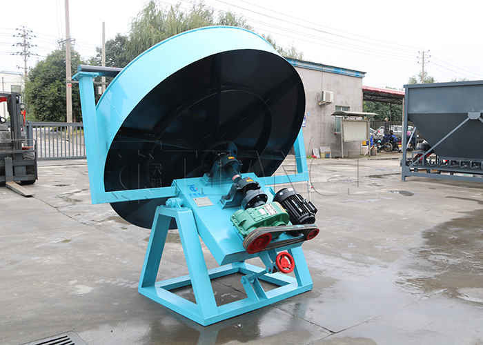 Lini Produksi Pupuk Organik Sampah Hewan Pan Disc Pelletizer Granulasi Mesin