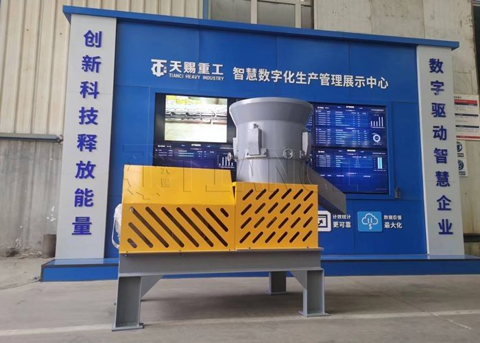 Lini Produksi Granul Bentuk Oblat Lini Granulasi Tekan Die Datar untuk Produksi Skala Besar