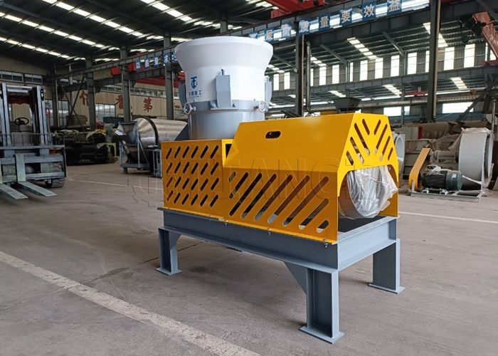 Flat Die Fertilizer Granulator 95% Granulation Rate Untuk Membuat Pellet Organik