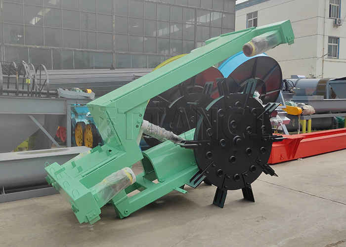 150-400m3/H Output Besar Flipping Span Kompost Mesin Turning Roda Jenis
