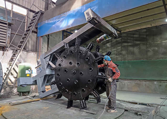150-400m3/H Output Besar Flipping Span Kompost Mesin Turning Roda Jenis