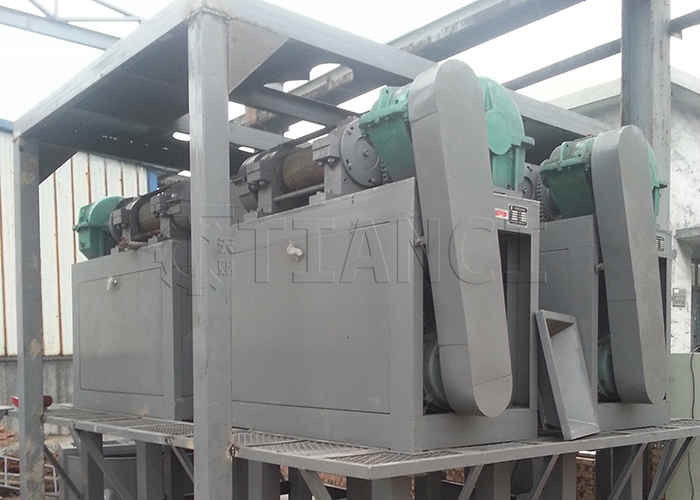 Garis produksi granulasi pupuk Pupuk amonium klorida Garis produksi granulator press roller ganda