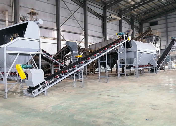 Lini Produksi Pupuk Majemuk Granulator Ekstrusi Roller Ganda Efisiensi Tinggi untuk Bubuk Kimia NPK