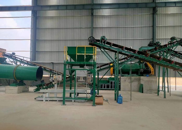 Kompos Limbah Organik Pupuk Pellet Mesin Jenis Bola Bentuk Granular