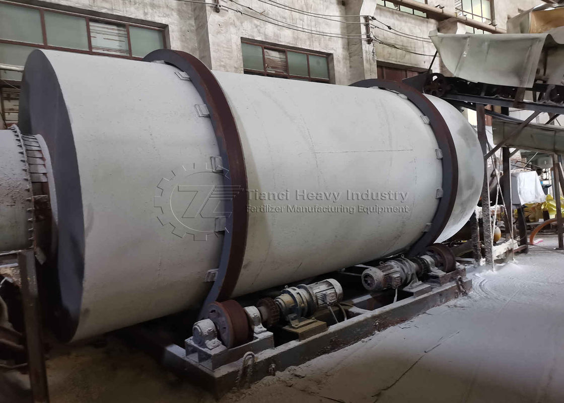 Garis produksi granulator drum Mesin pembuatan pupuk jenis bola senyawa organik