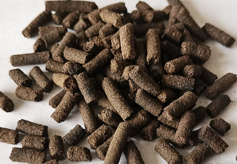 Flat-die granulator Pupuk produksi garis Konsumsi energi rendah Partikel silinder ISO9001 Sertifikasi