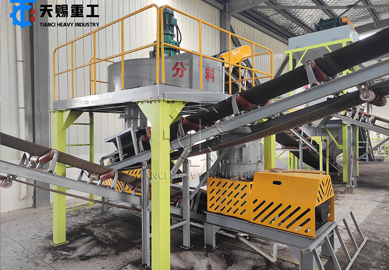 Garis produksi pupuk organik Granulator pakan hewan Garis produksi mesin pellet die datar