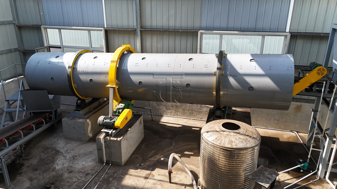 Lini Produksi Granulator Drum Putar untuk Pupuk Organik dengan Peralatan Terintegrasi dan Kapasitas Produksi 10000 Ton Per Tahun