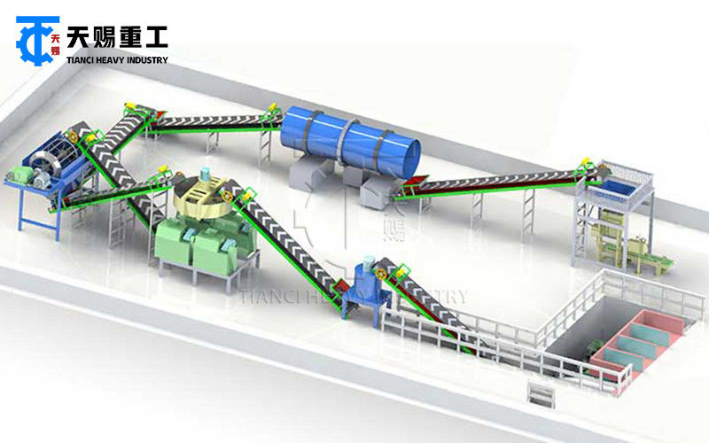 Dry Roll Press Granulator Machine Untuk Sulfat Kalium Dan Granules Ukuran 2-30mm Dengan Granulator Pupuk