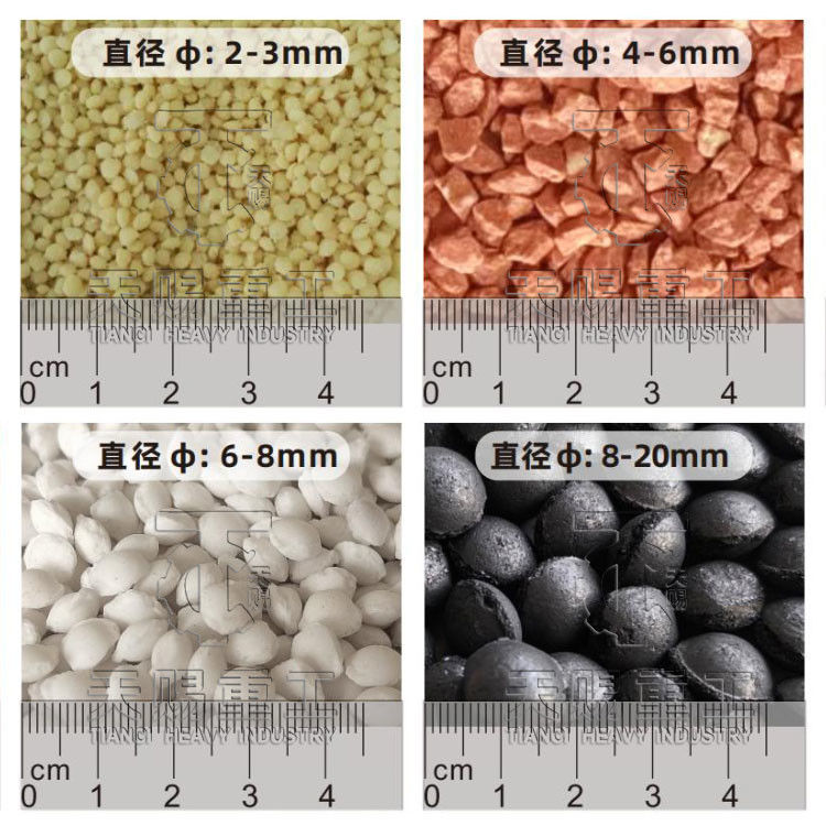 Dry Roll Press Granulator Machine Untuk Sulfat Kalium Dan Granules Ukuran 2-30mm Dengan Granulator Pupuk