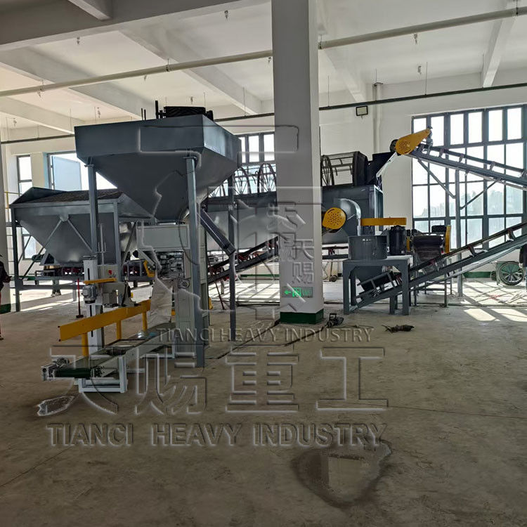 Kalium sulfat pupuk garing granulasi lini produksi dengan dry press granulator