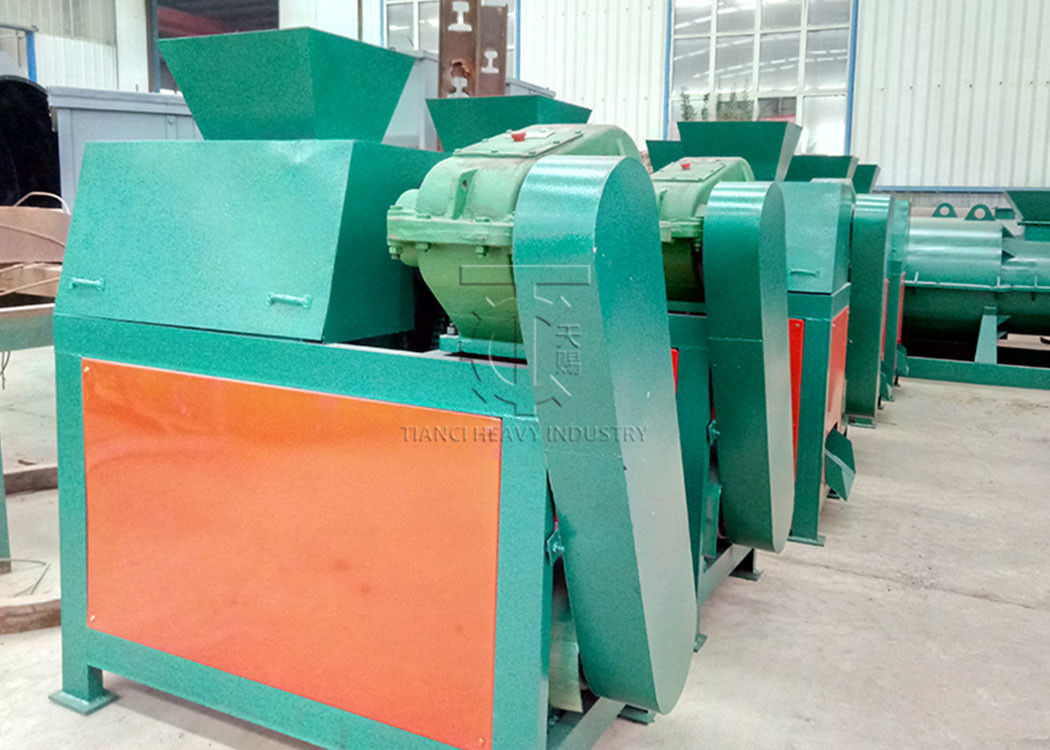Muriate Of Potash Pupuk Double Roller Extrusion Granulator MOP Pupuk Granule Granulating Mesin