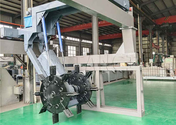 150-400m3/H Kapasitas Limbah Organik Kompos Turner Mesin Roda Jenis