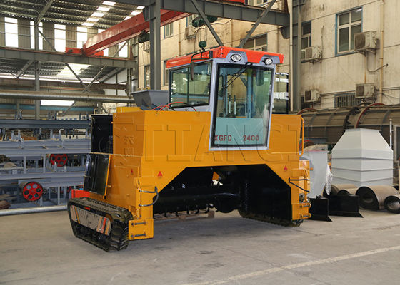 Peralatan Kompos Fermentasi Baja Hewan Jenis Crawler Kompos Turner Mesin