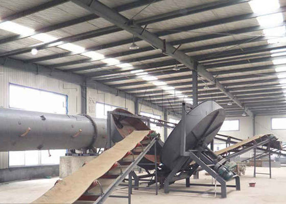 Garis produksi granulator granulator bola Pupuk BioGaris produksi granulator disc