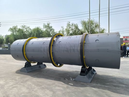 NPK bubuk kering untuk granules mesin pupuk pellet rotary drum granulator